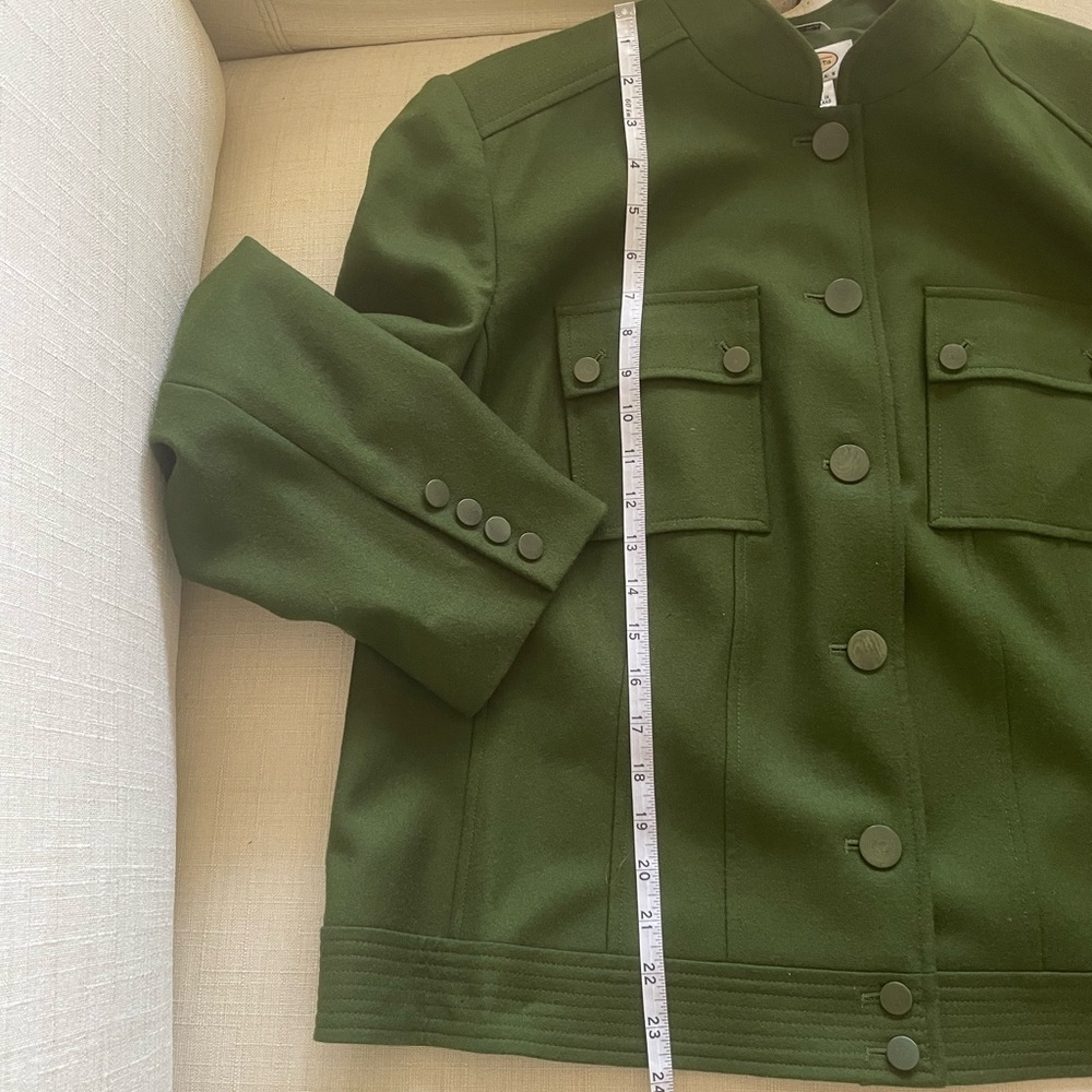 Talbots Olive Utility Jacket - Picture 13 of 13